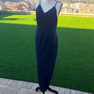 Overlay-skirt Midi dress